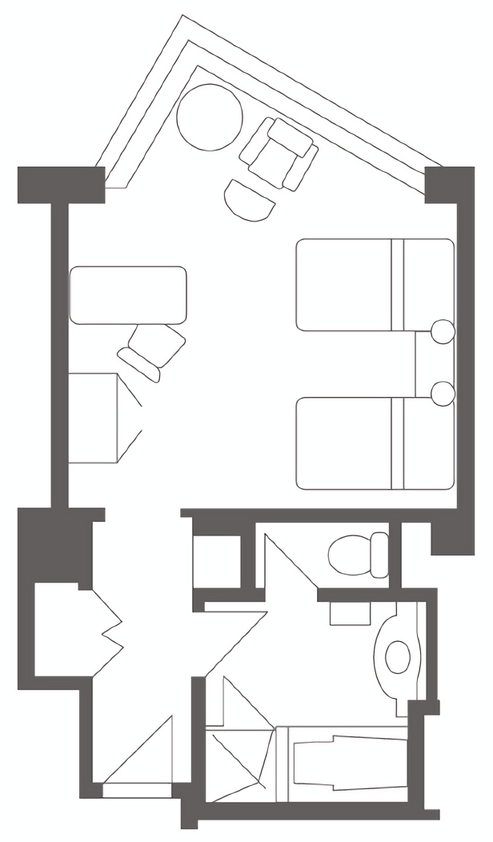 Hotel Chinzanso Tokyo - Accessible Room Layout