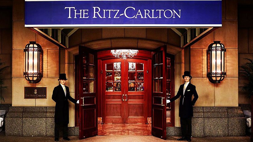 Entrance to the Ritz-Carlton Osaka