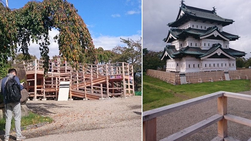 Ramp to see Hirosaki Castle