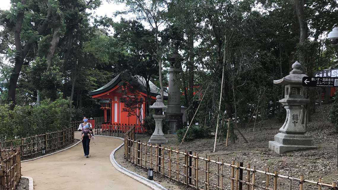Accessible path to Horse Shrine at Fushimi Inari Taisha