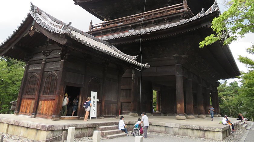 Back of Sanmon Gate at Nanzenji Temple