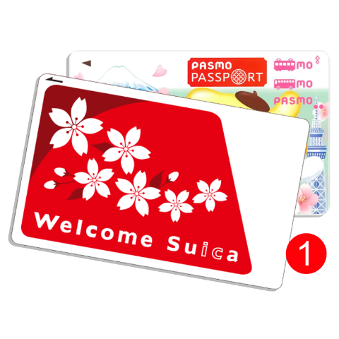 Example of the Suica and Pasmo Passport Ic Cards